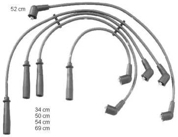 Комплект электропроводки BERU ZEF1308