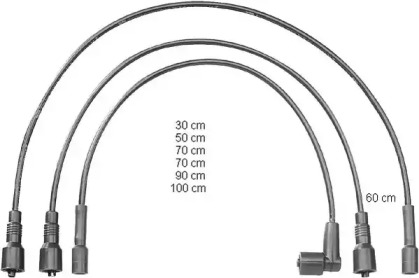 Комплект электропроводки BERU ZEF1384