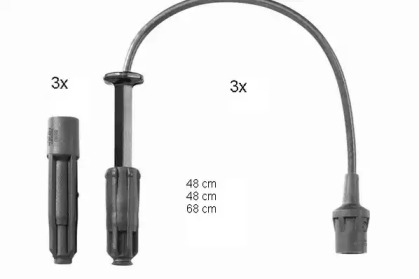 Комплект проводов зажигания BERU ZEF1449