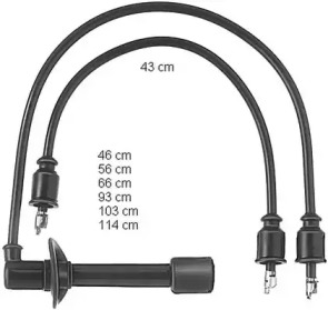 Комплект проводов зажигания BERU ZEF309