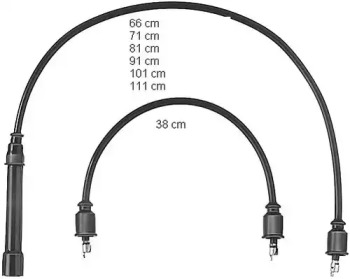 Комплект проводов зажигания BERU ZEF352