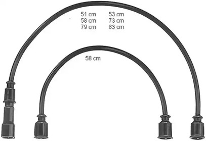 Комплект проводов зажигания BERU ZEF363