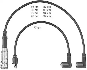 Комплект проводов зажигания BERU ZEF406