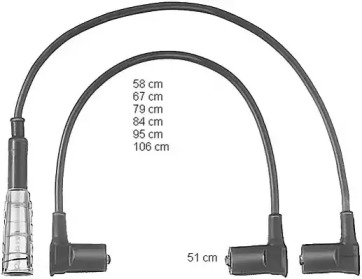 Комплект электропроводки BERU ZEF501