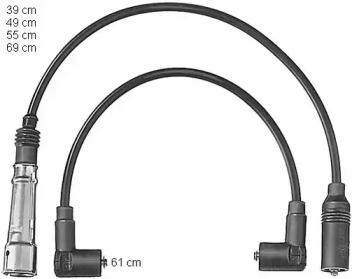 Комплект электропроводки BERU ZEF561