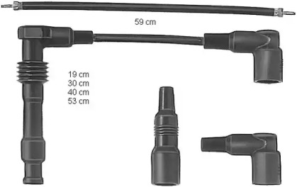 Комплект электропроводки BERU ZEF568