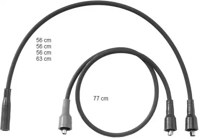 Комплект проводов зажигания BERU ZEF762