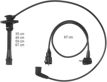 Комплект проводов зажигания BERU ZEF831