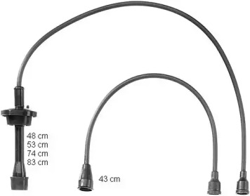 Комплект проводов зажигания BERU ZEF922