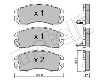 Комплект тормозных колодок METELLI 22-0135-0