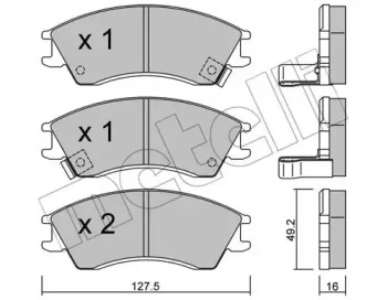 Комплект тормозных колодок METELLI 22-0160-0