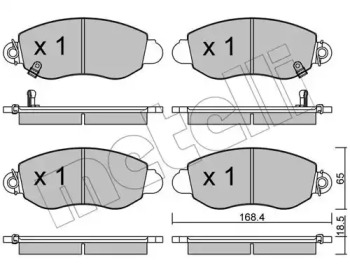 Комплект тормозных колодок METELLI 22-0320-0