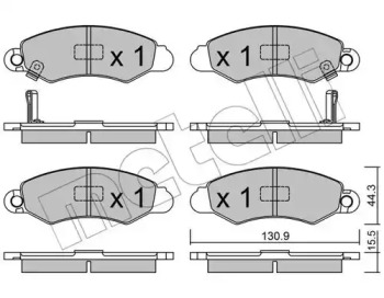 Комплект тормозных колодок METELLI 22-0418-0