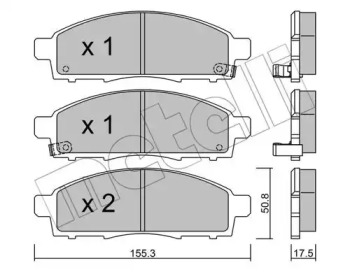 Комплект тормозных колодок METELLI 22-0791-1