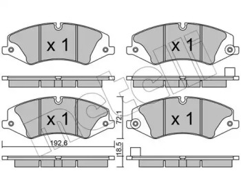 Комплект тормозных колодок METELLI 22-0836-6