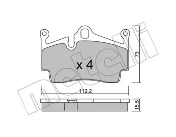 Комплект тормозных колодок METELLI 22-0894-0