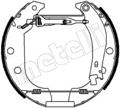 Комлект тормозных накладок METELLI 51-0143