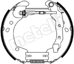 Комлект тормозных накладок METELLI 51-0231