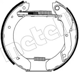 Комлект тормозных накладок METELLI 51-0246