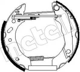 Комлект тормозных накладок METELLI 51-0263