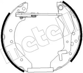 Комлект тормозных накладок METELLI 51-0274