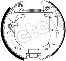 Комлект тормозных накладок METELLI 51-0301