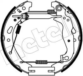 Комлект тормозных накладок METELLI 51-0344