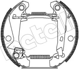 Комлект тормозных накладок METELLI 51-0372