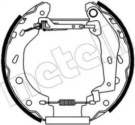 Комплект тормозных колодок METELLI 51-0438