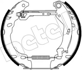 Комлект тормозных накладок METELLI 51-0446