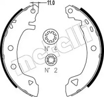 Комлект тормозных накладок METELLI 53-0002