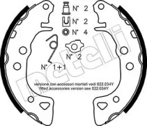 Комлект тормозных накладок METELLI 53-0021K