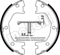 Комлект тормозных накладок METELLI 53-0077