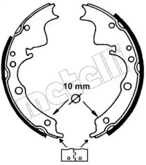 Комлект тормозных накладок METELLI 53-0109