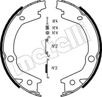 Комплект тормозных колодок, стояночная тормозная система METELLI 53-0184K