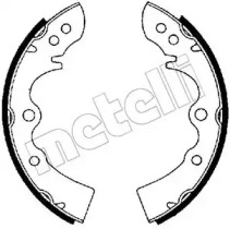 Комлект тормозных накладок METELLI 53-0198