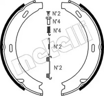 Комплект тормозных колодок, стояночная тормозная система METELLI 53-0233K