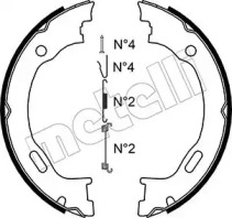 Комплект тормозных колодок, стояночная тормозная система METELLI 53-0242K