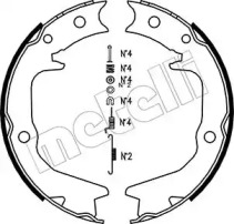 Комплект тормозных колодок, стояночная тормозная система METELLI 53-0265K