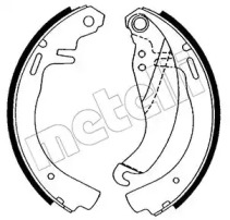 Комлект тормозных накладок METELLI 53-0303