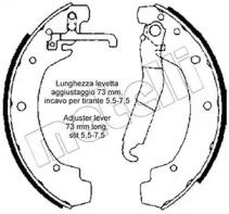 Комлект тормозных накладок METELLI 53-0463