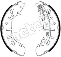 Комлект тормозных накладок METELLI 53-0487