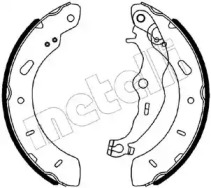 Комлект тормозных накладок METELLI 53-0563