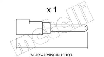 Сигнализатор, износ тормозных колодок METELLI SU.258