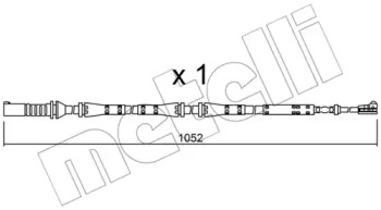 Сигнализатор, износ тормозных колодок METELLI SU.275