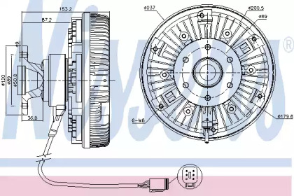 Сцепление NISSENS 86023