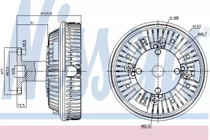 Сцепление NISSENS 86047