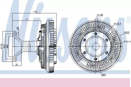 Сцепление NISSENS 86104