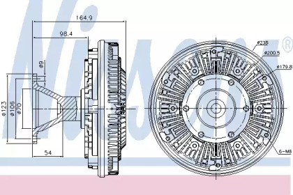 Сцепление NISSENS 86107