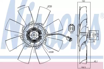 Вентилятор NISSENS 86115